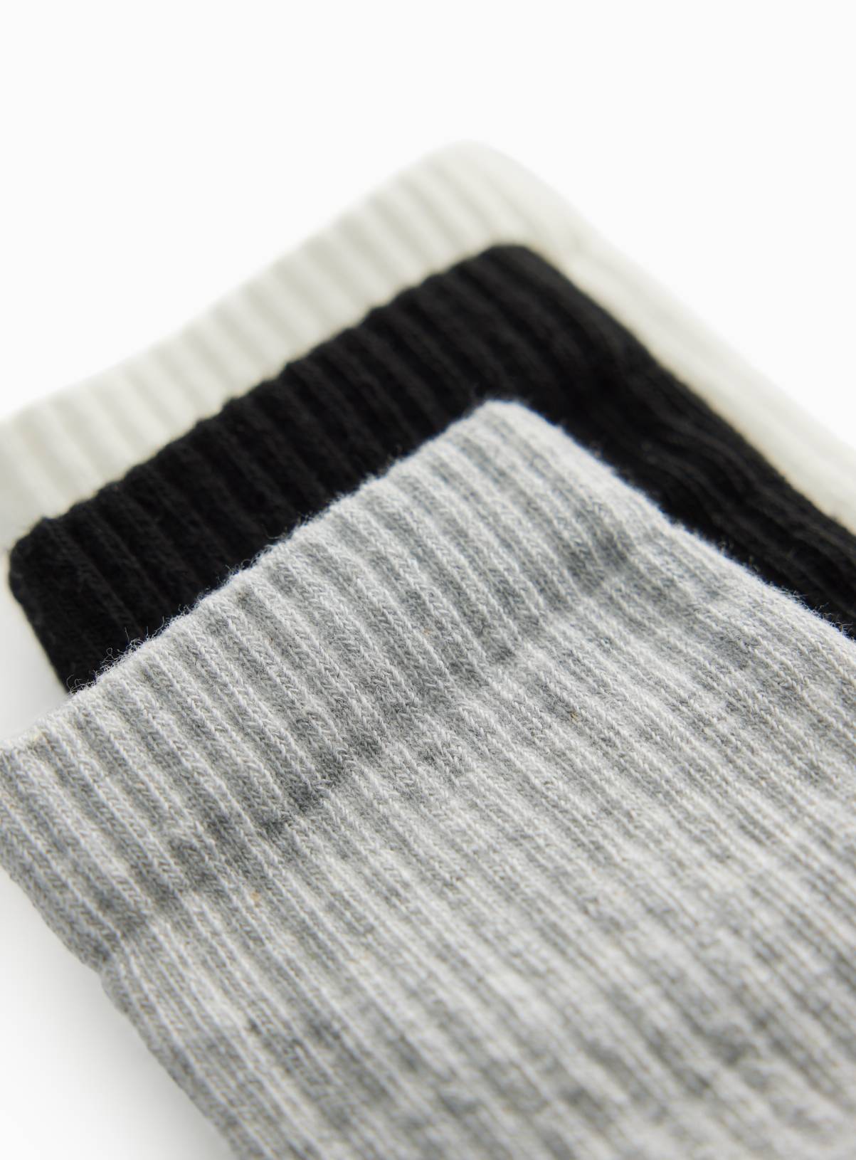 Mono Ribbed Sport Ankle Socks 4 Pack 4-8 - Image 2